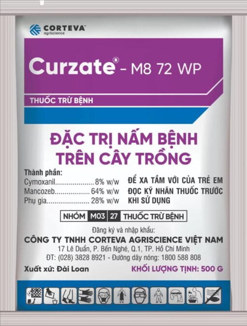 Thuốc trừ bệnh CURZATE M8 72WP